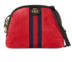 Ophidia Dome, Suede/Leather, Red, 486628, DB, 2*